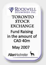 Rockwell, Toronto Stock Exchange, Fund Raising